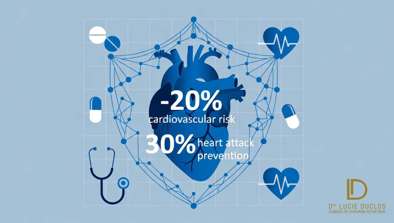 Réduction 20% risque cardiovasculaire avec Ozempic - essai clinique SELECT protection cœur