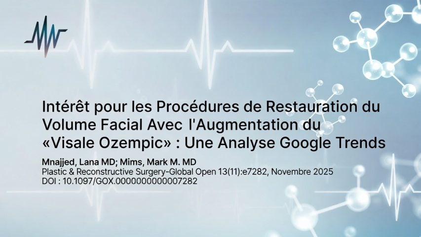 Intérêt pour les Procédures de Restauration du Volume Facial Avec l'Augmentation du « Visage Ozempic » : Une Analyse Google Trends