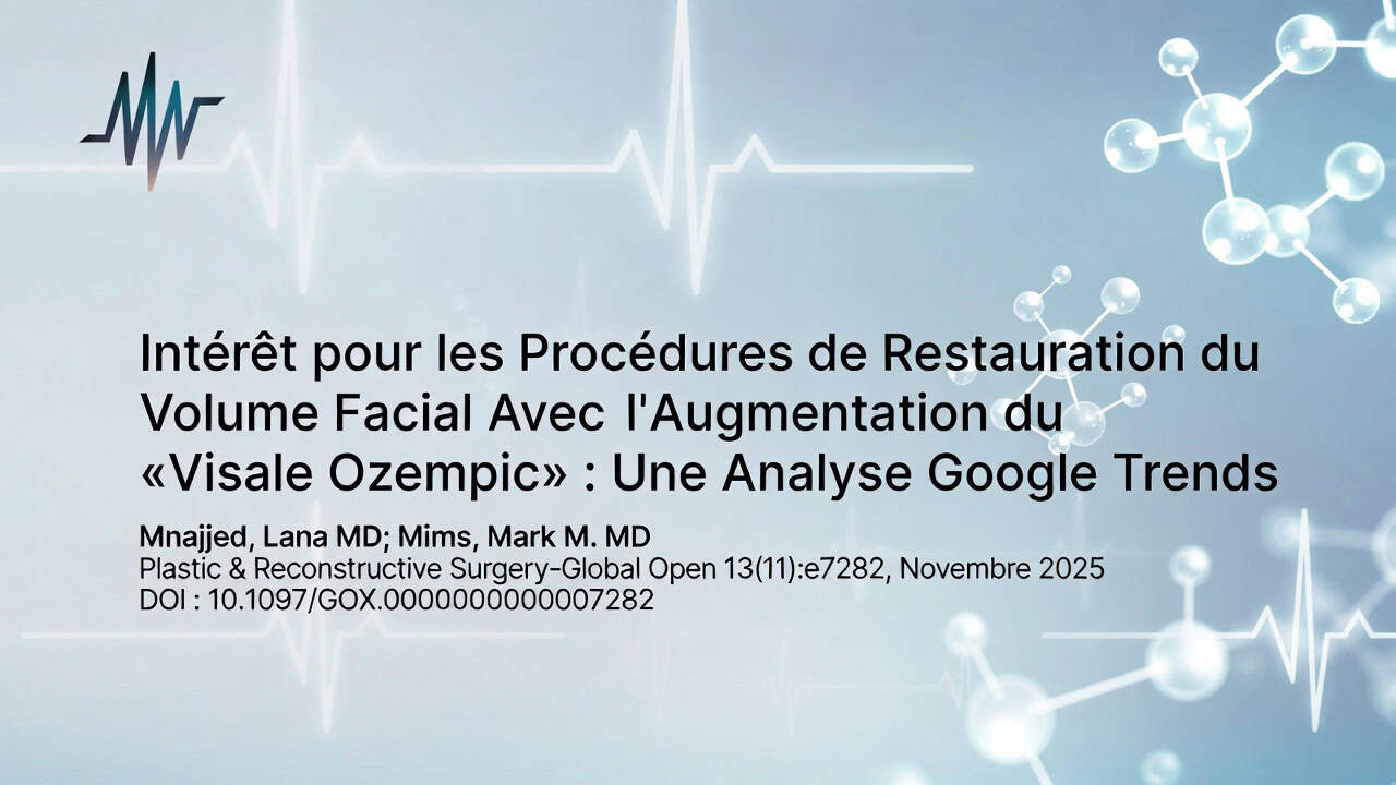 Intérêt pour les Procédures de Restauration du Volume Facial Avec l'Augmentation du « Visage Ozempic » : Une Analyse Google Trends
